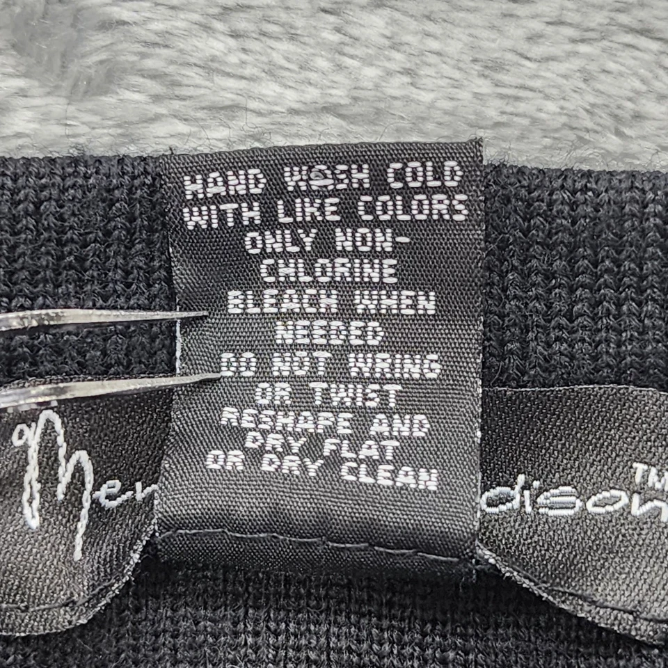 Falda vintage Y2K Mercer&Madison para mujer 3X negra mezcla de lana mini tejida Foto 4 de 4