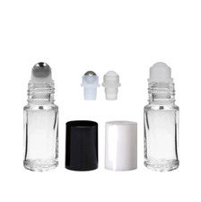 1, 3, 6 Glass Roll On Bottles, Travel Perfume Bottles, 5 ml dram travel bottle