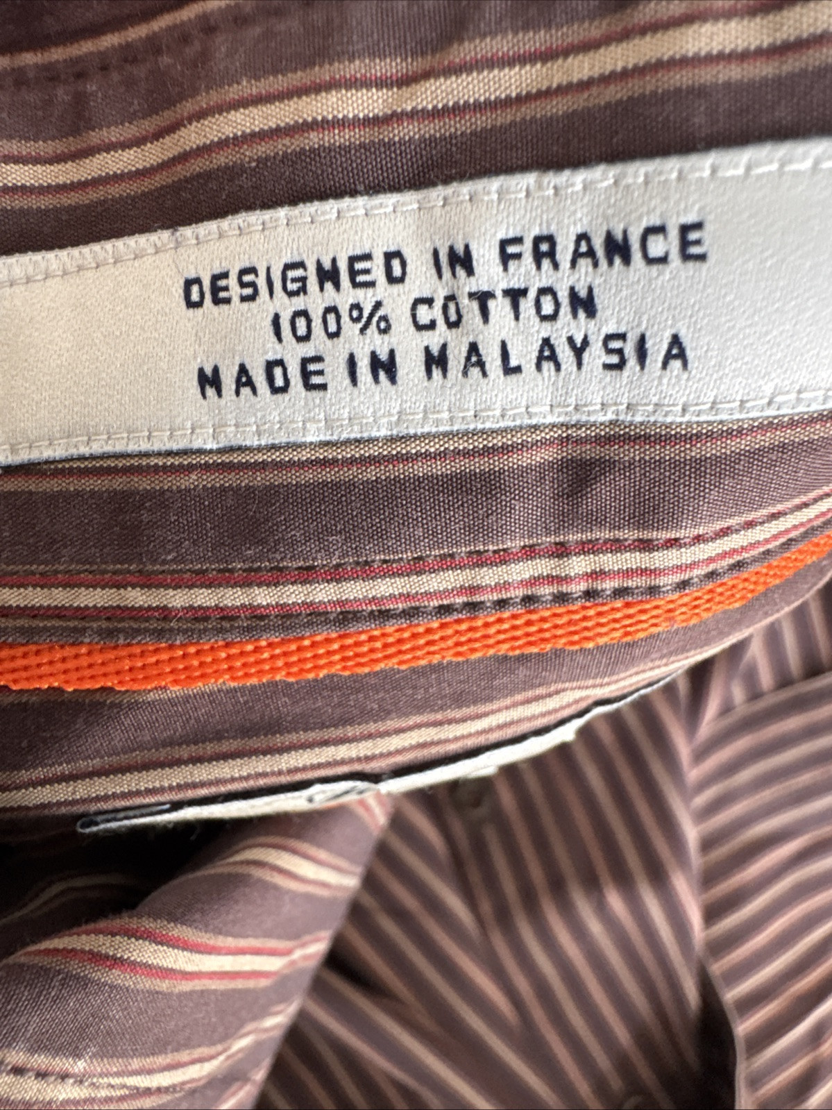 faconnable Jeans men Button Down Brown Stripe shi… - image 8