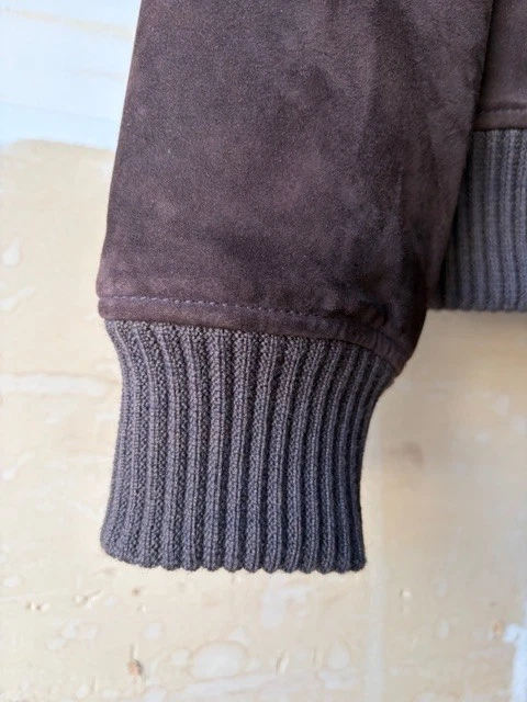 Officine Generale Ultra-Soft Italian Suede Chocolate Jacket -Size L -New image 5
