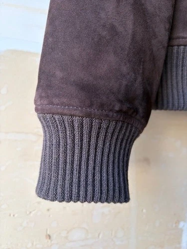 Officine Generale Ultra-Soft Italian Suede Chocolate Jacket -Size L -New image 5