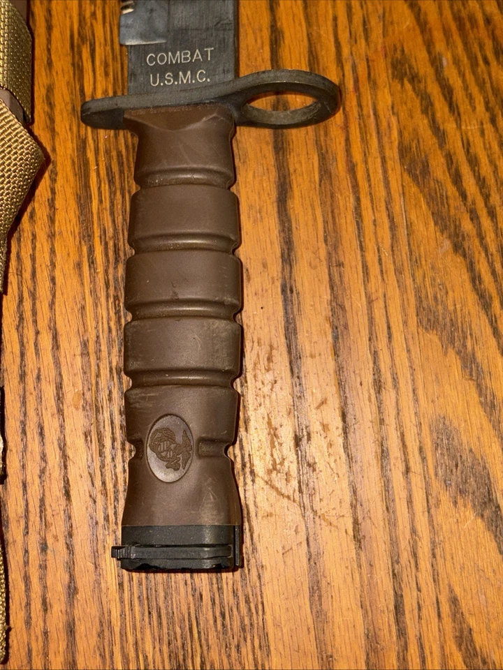 Cuchillo de Combate US Military Issue OKC-3S Genuino USMC Vaina Ontario Cuchillo PC70B Foto 4 de 4