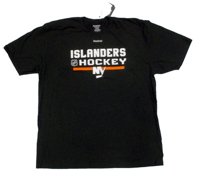 New York Islanders Short Sleeve Reebok Black Tee Shirt - Mens 2XL