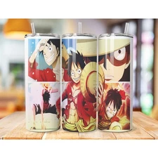 Drinkware 20 OZ One Piece Monkey D. Luffy Portable Drinking Tumbler