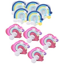 10 Pcs Wall Mounted Hanger Cloud Shaped Hooks Adhesive Key Holder