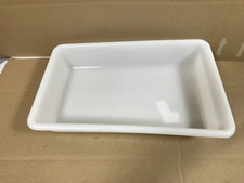 Araven J216 Shallow Food Storage Tray White 43.5 x 28.5 x 8 cm