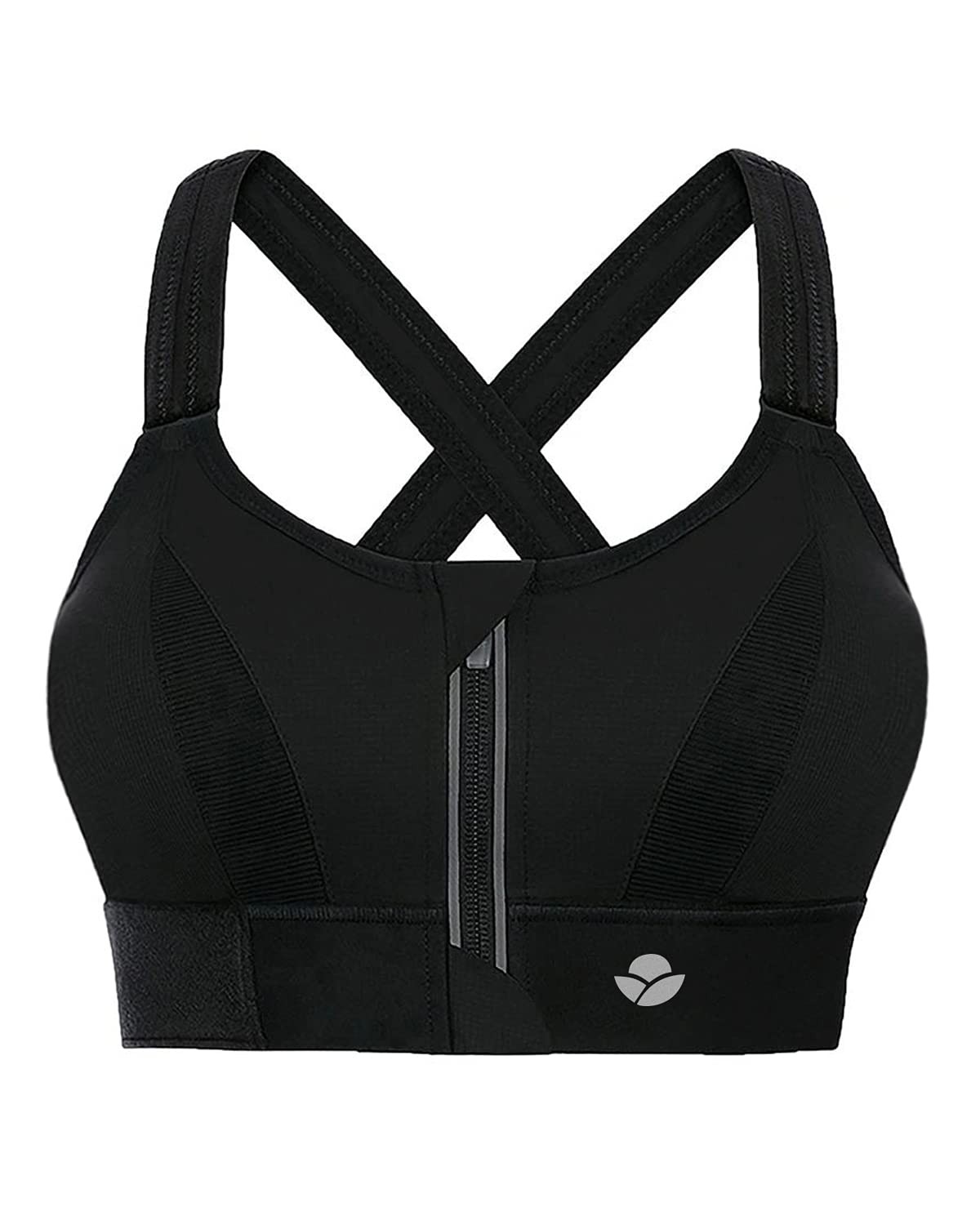 YIANNA Donna Reggiseno Sportivo Imbottito Alto Impatto Senza Ferretto (G2G)