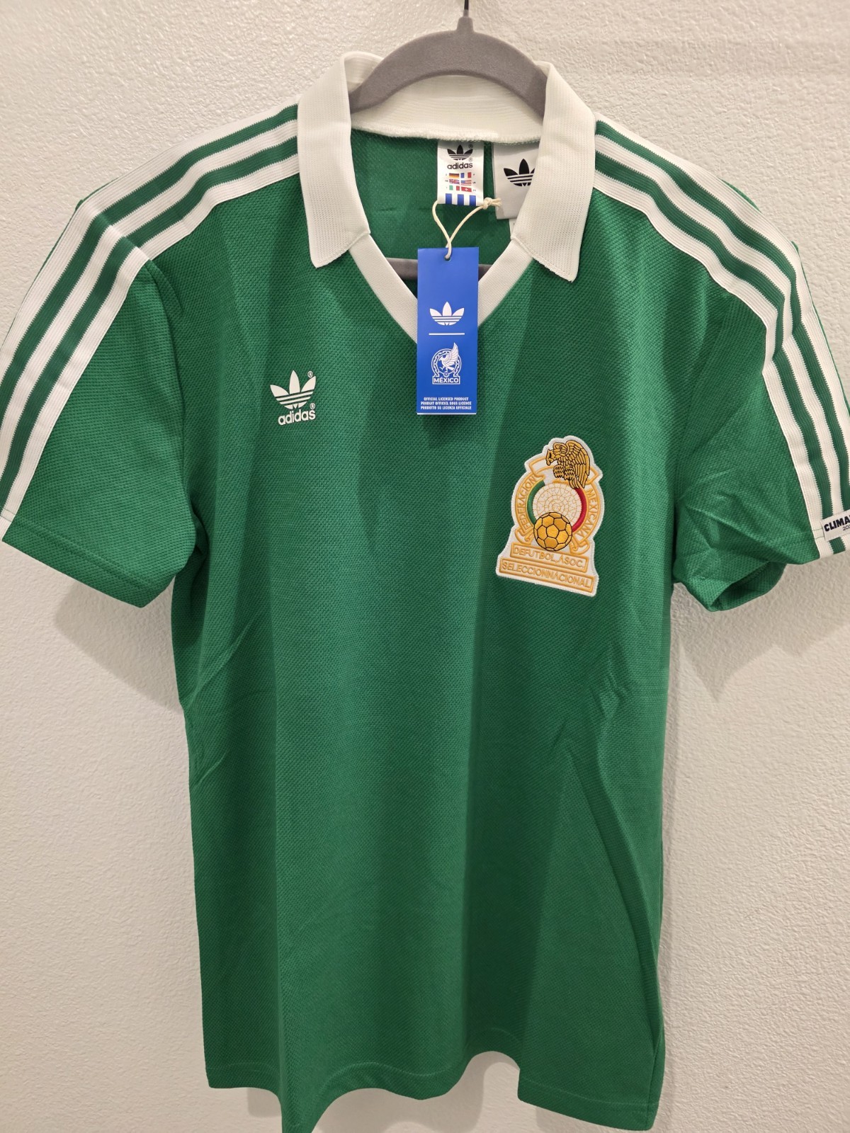 Adidas Adult Mexico 1986 Bring Back Vintage Home Jersey Large