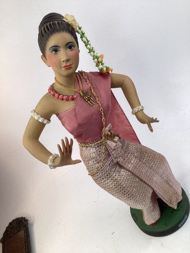 Vintage 16” Asian Arts Piya Chuansathira Dancing Siamese Thai Doll  FREE SHIP K1