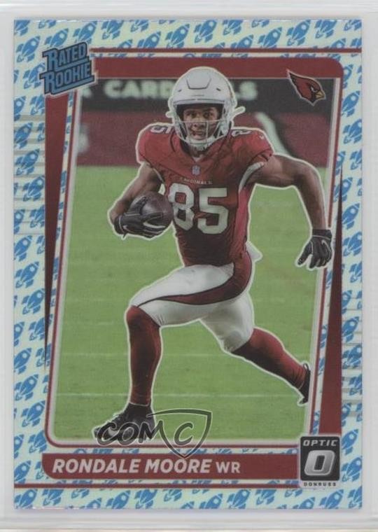 2021 Panini Donruss Optic Rated Rookie Rocket Prizm Rondale Moore #217 2ng