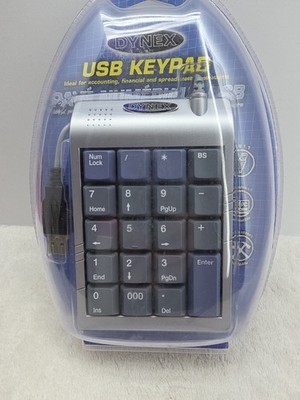 DYNEX Sliver USB Numeric Keypad Accounting, Financial, Spreadsheet Applications