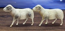 Vintage Celluloid Sheep/Ram Farm Animal Toys Antique Viscoloid - 2 Pieces EUC