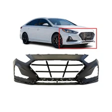 Front Bumper Cover Fascia for 2018 2019 Hyundai Sonata Non-Turbo 18-19 Primed