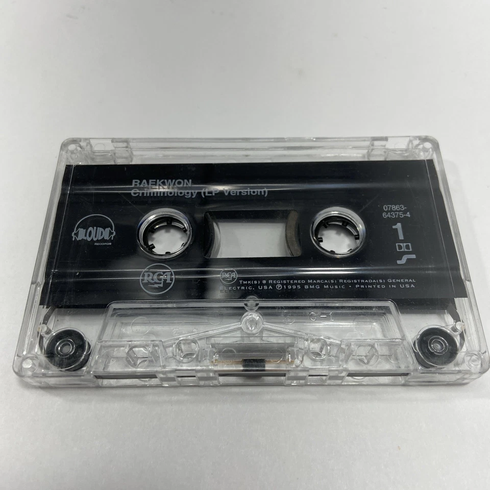 Raekwon Cuban Linx Criminology Glaciers Of Ice Tony Starks Cassette Tape Single  Foto 4 de 4