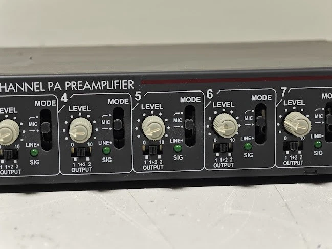 Monacor PA-1412MX 10-Channel Pa Preamplifier - Untested, 220V - Image 3 of 4