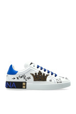 DOLCE&GABBANA Portofino White Leather Sneaker...