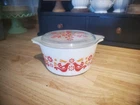 Vintage Pyrex Casserole Friendship 473 1 Quart Red Rare VTG