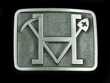 SF13108 VINTAGE 1970s  UNKNOWN MISCELLANEOUS  PEWTER BELT BUCKLE