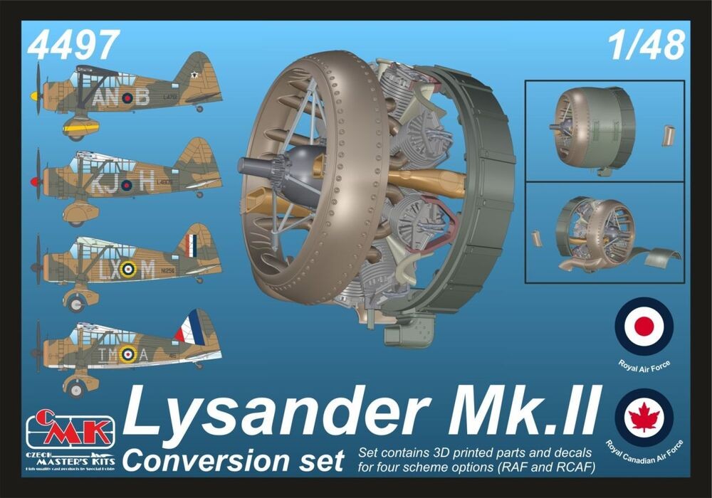 CMK 129-4497 - 1:48 Lysander Mk.II (Perseus Engine) Conversion Set For Airfix