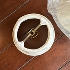 2 Lampshades For Chandelier Bulb. Ivory. Gold Hardware. — photo 2