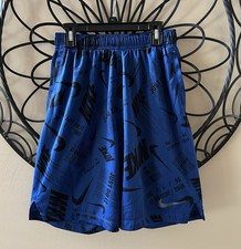 Nike Air Jordan Dri-FIT Allover Print Shorts Blue/Black Big Kids XL 18/20