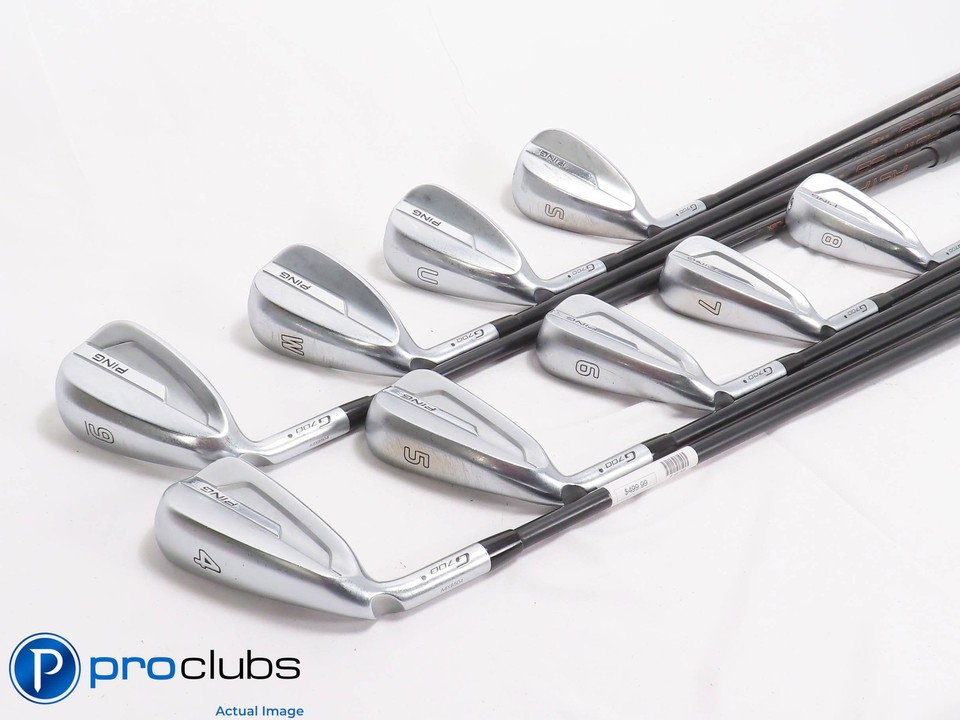 Set De Fers Ping G700 Pour Gaucher - 4-PW + SW - Point Vert - Flex Senior