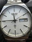 Seiko Quartz QZ Mens Watch Vintage Original Bracelet Working - For Restoration