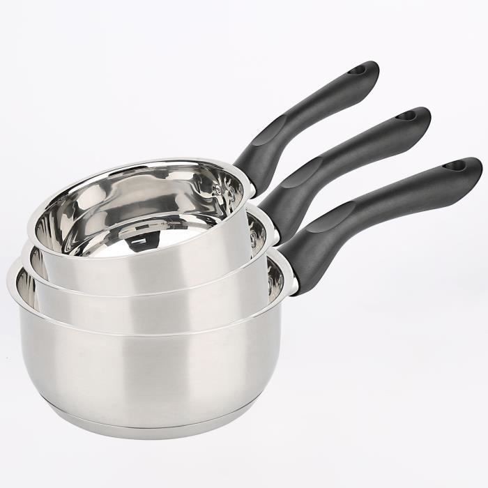 Batterie de cuisine Baumalu en acier inoxydable pour tous feux dont induction