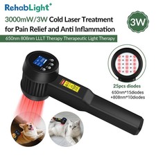 3W Veterinary Cold Laser Device for Dogs Cats Pet Therapy Pain Care Wound Heal