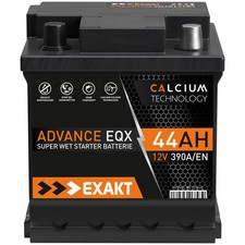 EXAKT Autobatterie 12V 44AH 390A ersetzt 35Ah 36Ah 40Ah 42Ah 45Ah FIAT Punto