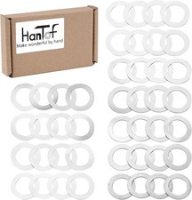 1/2 x 28 Barrel Shim Kit for Muzzle Brake Alignment Set 1/2-28, Silver