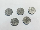 US Roosevelt Dime Lot – Torch Reverse 10 Cents (5 Coins) AU