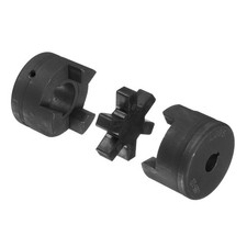 1/2 " to 1" L095 Flexible 3-Piece L-Jaw Coupling Coupler Set