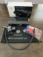 HALO Bolt Ultimate 2.0 Jump Starter Power Bank W/Air Compressor BLACK Worn box