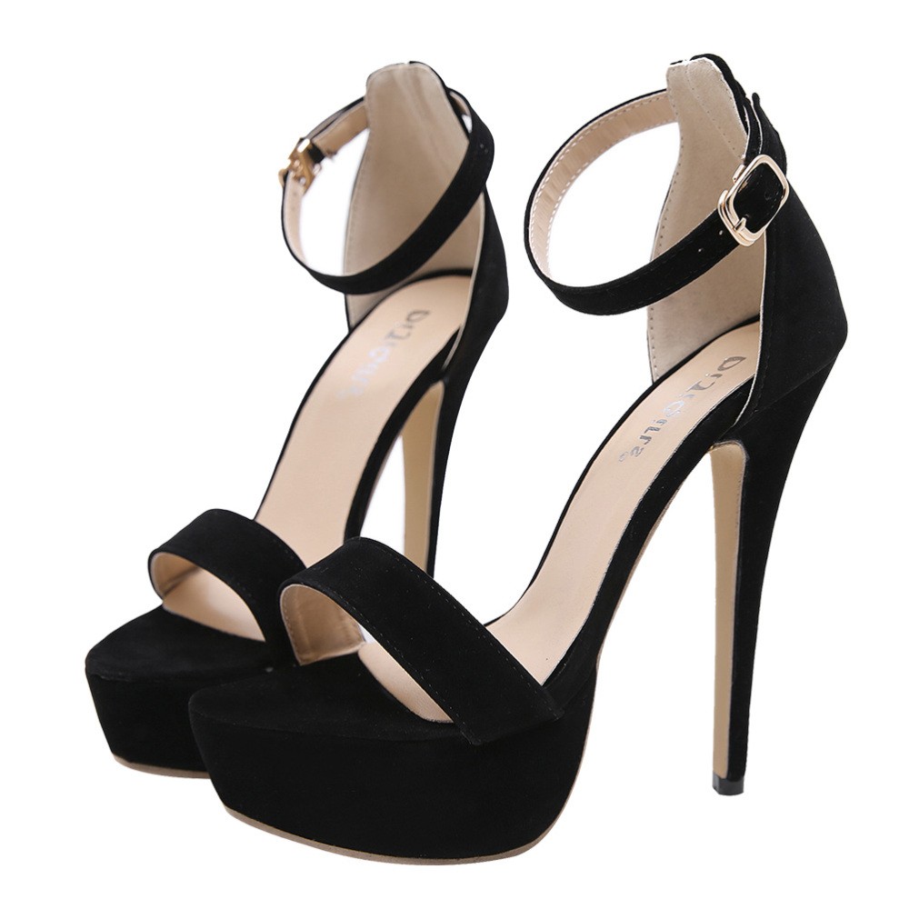 APL Sandali con un bottone sposa miss decolte punta aperta per donna tacco plateau