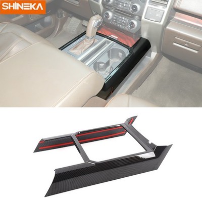CARBON FIBER CONSOLE GEAR FRAME DECOR COVER TRIM FOR FORD F-150 F-250 F350 F450