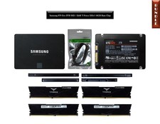 Bundle Samsung 870 Evo 2TB SSD / Tested (2x8) T-Force DDr5 16GB Ram Chip