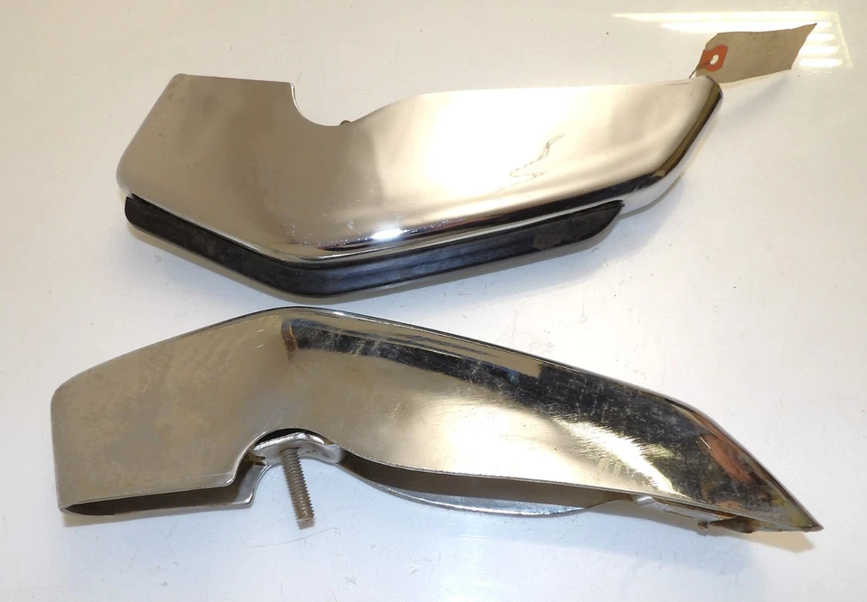 1972 Ford Custom Galaxie 500 LTD Landau Brougham НОВЫЕ ИЗ СТАРЫХ ЗАПАСОВ ПЕРЕДНИЕ LH+RH ЗАЩИТА БАМПЕРА - Изображение 2 из 4