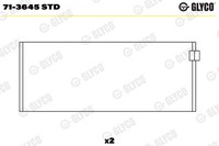 1X Glyco 71-3645 STD Pleuellager FüR Mercedes-Benz Daewoo Puch Ssangyong