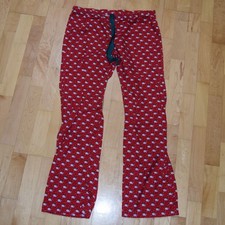 Vineyard Vines Pajama Pants Women's S Small Red Christmas Santa Hat Whale Lounge