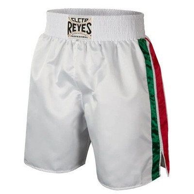 Cleto Reyes Satin Boxershorts - weiß grün rot gestreift