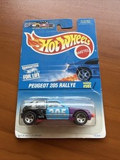 Hot Wheels Peugeot 205 Rallye Collector Blue Card #507 Back Hatch Opens