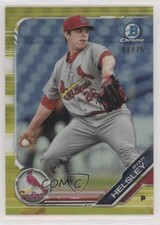 2019 Bowman Chrome Prospects Yellow Refractor 7/75 Ryan Helsley #BCP-121 s3g
