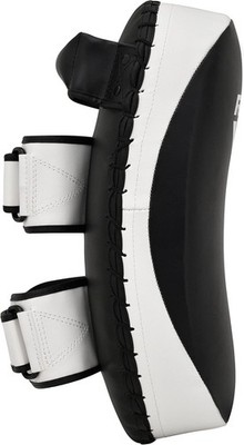 AQF Thai Pads voor Kickboksen Muay Thai Pad met stevige handgreep, Maya Hide Leather Gebogen Strike Shield voor Boksen MMA Martial Arts Taekwondo, Training Sporten (Paar, Zilver