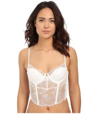 Natori Chantilly Lace Bustier Color White Size 36C