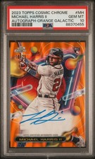 2023 TOPPS COSMIC CHROME COSMIC CHROME AUTO #MH MICHAEL HARRIS II 19/25 PSA 10