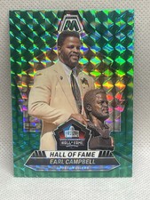 2024 Panini Mosaic - Hall of Fame Green Mosaic Prizm #298 Earl Campbell