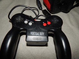Vintage Nintendo Virtual Boy With Controller Mario Tennis Stand Parts Estate