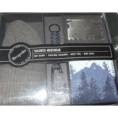 Bespoke Men Tailored Menswear Outdoor Box Set, Grey/Blue One Size MSRP $80