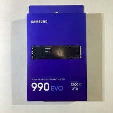 Samsung 990 EVO 2TB NVMe M.2 Internal SSD PCIe 4.0x4/5.0x2 5000MB/s/New in box
